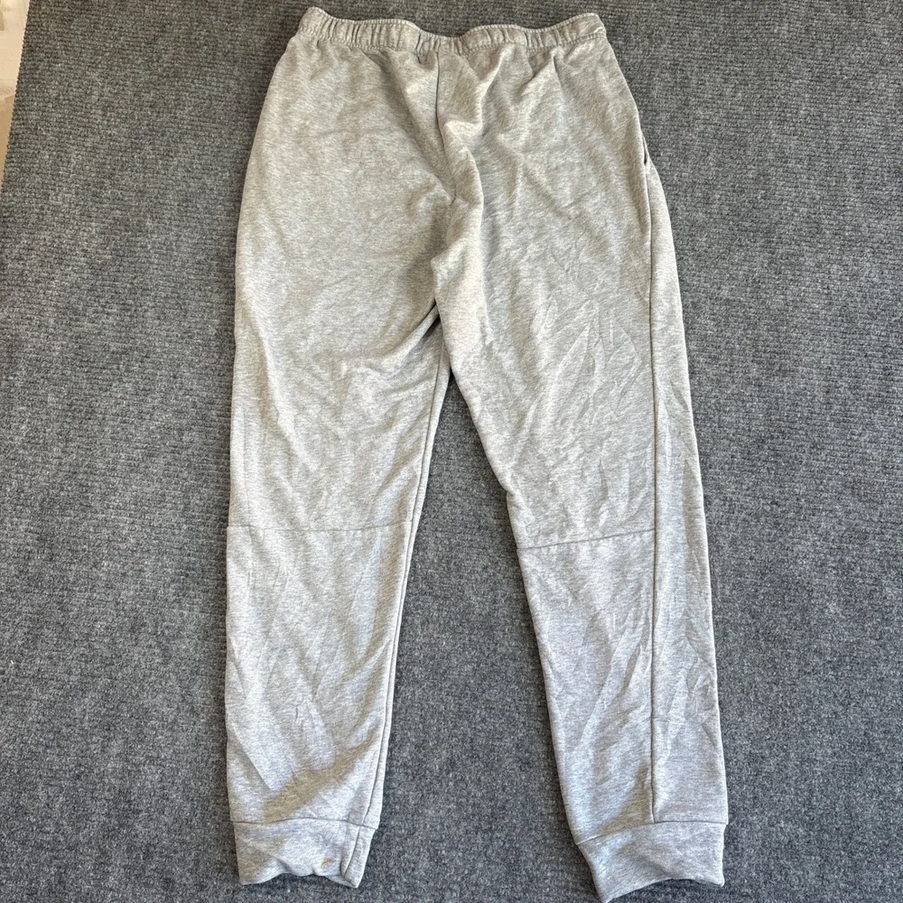 Nike Dri-Fit Mens Large Gray Tapered Jogger Sweatpants Heather Gray 3612